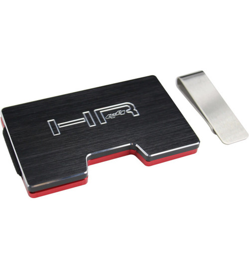 Hot Racing Aluminum Slim Card Holder Money Clip Red Black HCH8802
