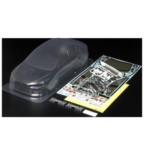 Tamiya Mitsubishi Lancer Evolution X Clear RC Body Set TAM51376