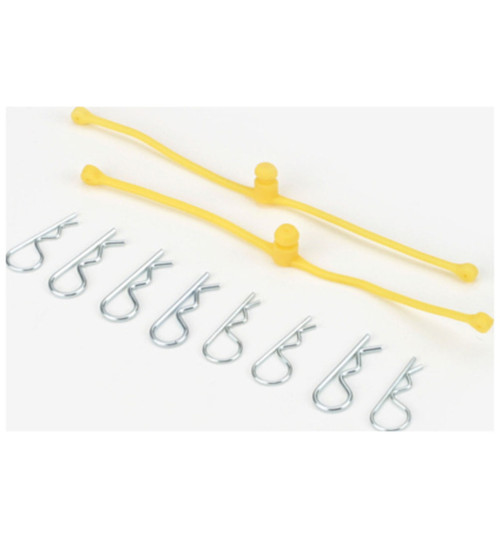 DU-BRO Silver Body Clips 25.4mm long 1.3mm wire (6) DUB2247