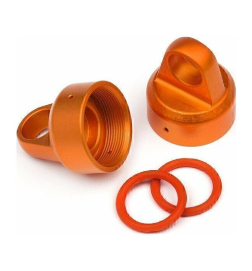 HPI Orange Aluminum Top Shock Cap for the Savage Xs 2 pieces HPI108070