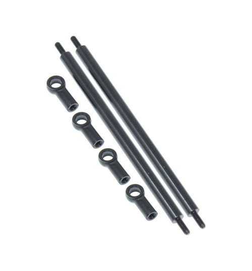 Redcat Ascent Aluminum Rear Lower Links (Black) (2) (96mm) RER30790