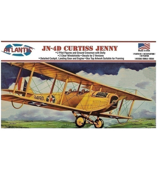 Atlantis Models Curtiss Jenny JN-4 Airplane 1:48 AANL534