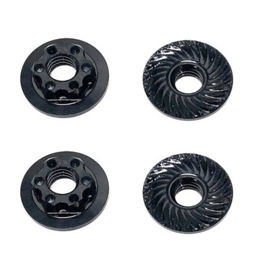 Associated FT Nuts M4 Low Profile Wheel Nuts black ASC92254