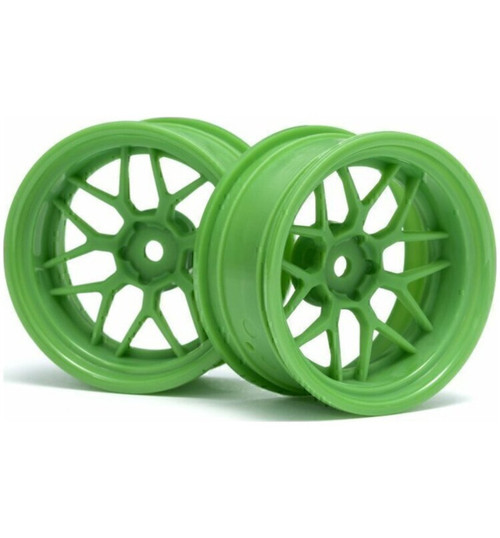 HPI Tech 7 Wheel Green 52x26mm 9mm Offset 2 pieces HPI116532