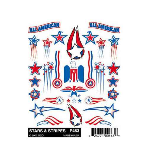 Pinecar Stick-On Decals Stars & Stripes PIN463