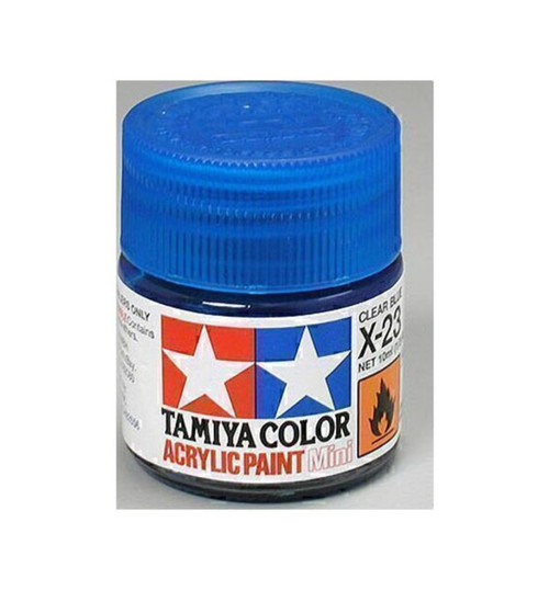 Tamiya Acrylic Mini X23 Clear Blue TAM81523