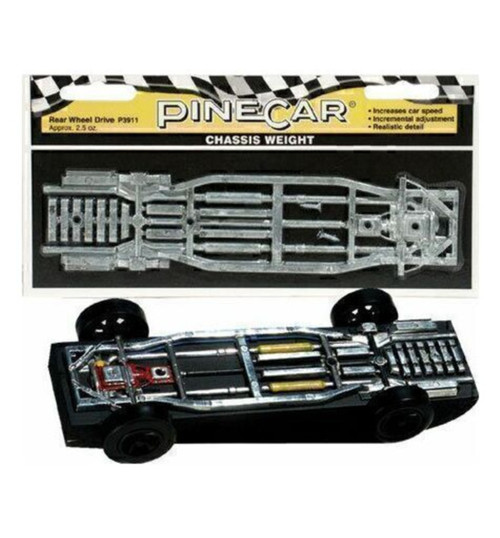 Pinecar Chassis Weight Rear Wheel Drive 2.5 oz PIN3911