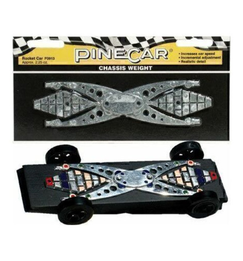 Pinecar Chassis Weight Rocket Car 2.25 oz PIN3913