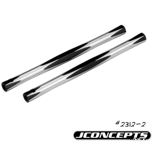 JConcepts RC10 diamond nose brace tubes black - 2pc. JCO2312-2