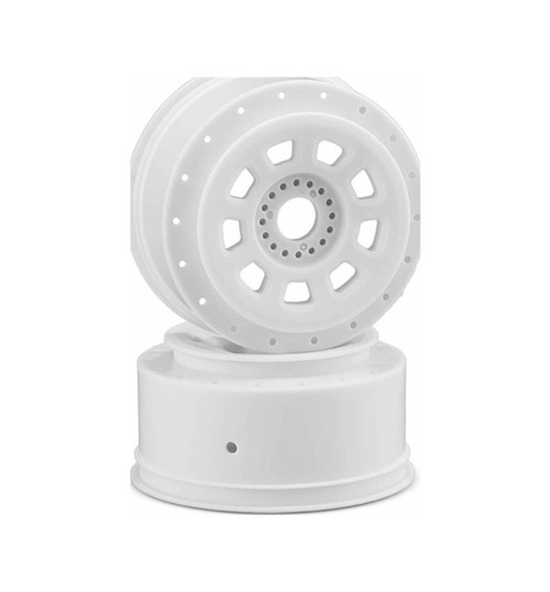 JConcepts 9-Shot 17mm Hex Sct Tire Wheel White for 1/8th Buggy to Dirt JCO3421W