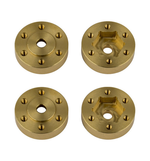 Associated FT Enduro Beadlock Hex Adapters Brass ASC42104