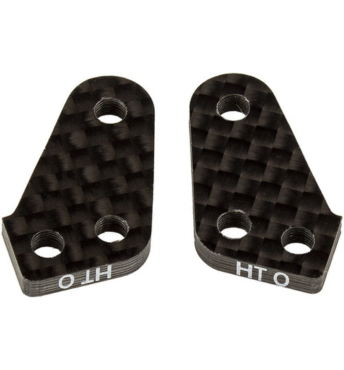 Associated RC10B74 FT Steering Block Arms HT 0 carbon fiber ASC92305