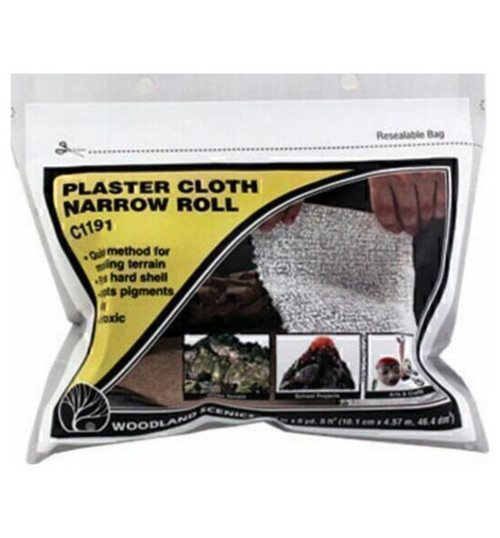 Woodland Scenics Plaster Cloth narrow Roll 4x WOOC1191