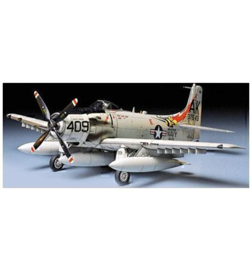 Tamiya 1/48 A1H Skyraider USN Plastic Model TAM61058