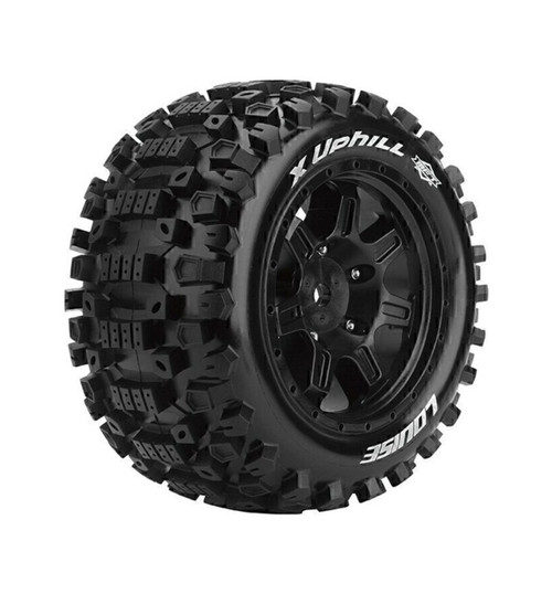 Louise RC Mft X-Uphill Sport Monster Truck Tires 24mm Hex Mounted On LOULT3297BM