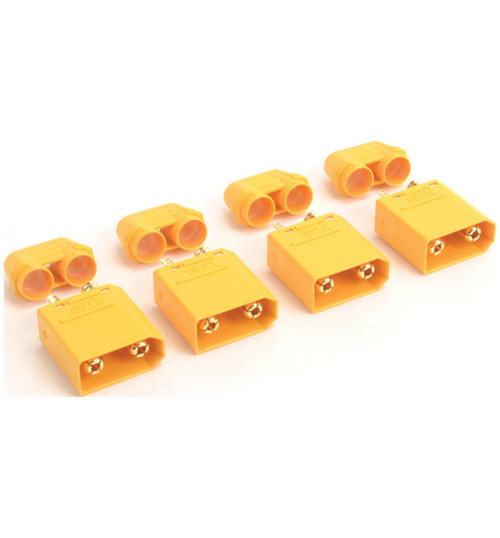 Monkey King RC XT90 Plug with Sheath Male Only - 4pcs MK2910HM
