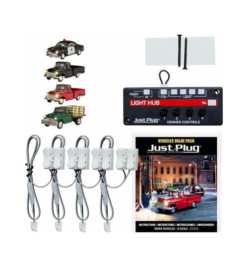 Woodland Scenics N Scale Value Pack - Work Vehicles WOOJP5918