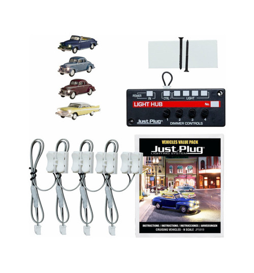 Woodland Scenics N Scale Value Pack - Cruising Vehicles WOOJP5919