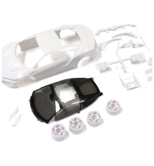 Kyosho Honda Nsx White Body Set W/ Wheels KYOMZN186