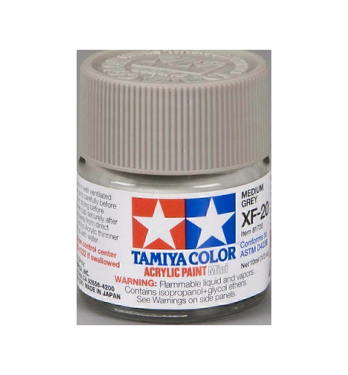 Tamiya Acrylic Mini XF20 Medium Grey TAM81720