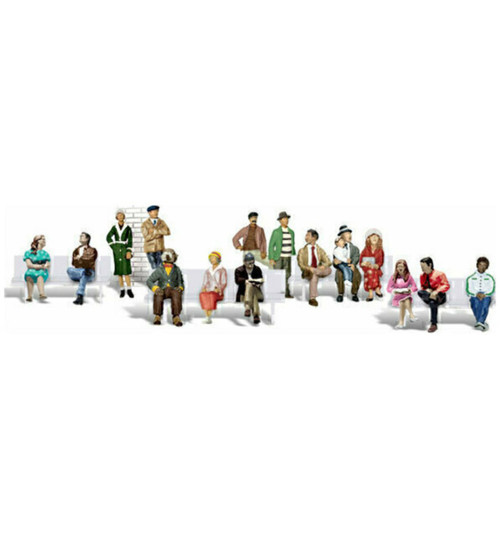 Woodland Scenics HO Sixteen Passengers WOOA1908