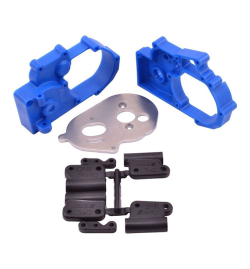 RPM R/C Products Gearbox Housing & R Mounts Blue: Traxxas2WD Vehicles RPM73615