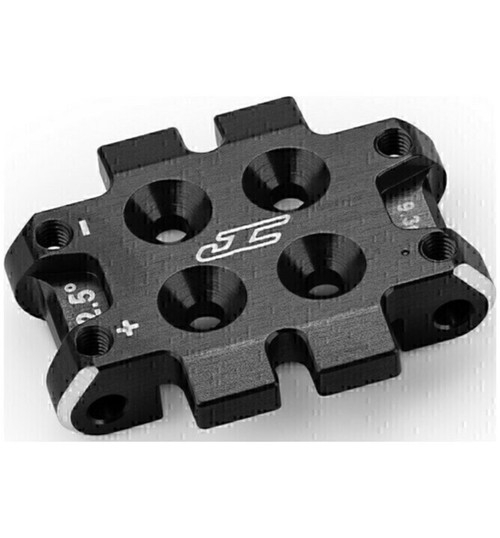 JConcepts RC10B7 front bulkhead 2.5 degree 9.3g aluminum - black JCO5184-2
