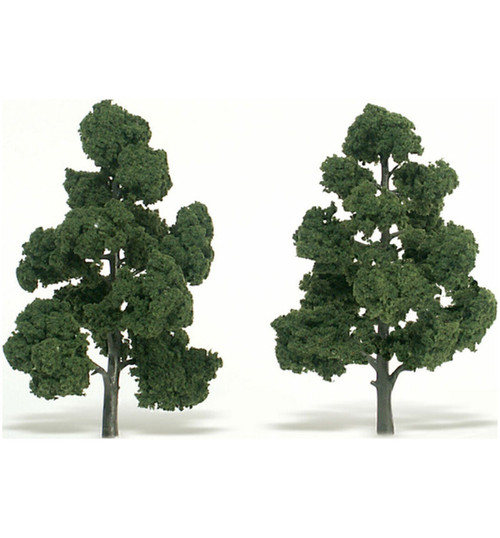 Woodland Scenics Pre-Assembled Tree Medium Green 7-8 inch pack of 2 WOOTR1518