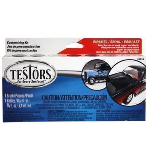 Testors Enamel Kit:Model Car 6 Colors TES9119X
