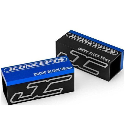 JConcepts Droop Block 30 X 36mm Black/Blue Fits 1/10th and 1/8th Vehicle JCO5019