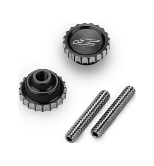JConcepts 4-40 Future Thumb Nut with Set Screw 2pc Black JCO5240-2