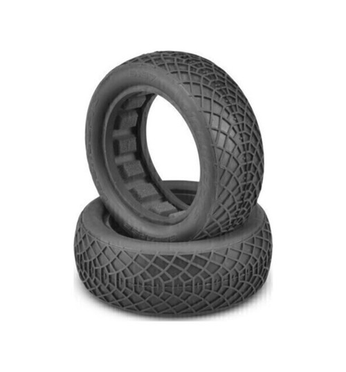 JConcepts Ellipse Silver Compound Tires Fits 2.2 Buggy Front Wheel JCO3197-06