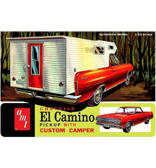 AMT 1/25 1965 Chevy El Camino w/Camper Plastic Model Kit AMT1364