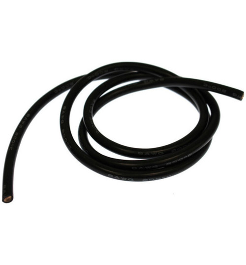 Racers Edge 8 Gauge Silicone Wire 3 Black RCE1210
