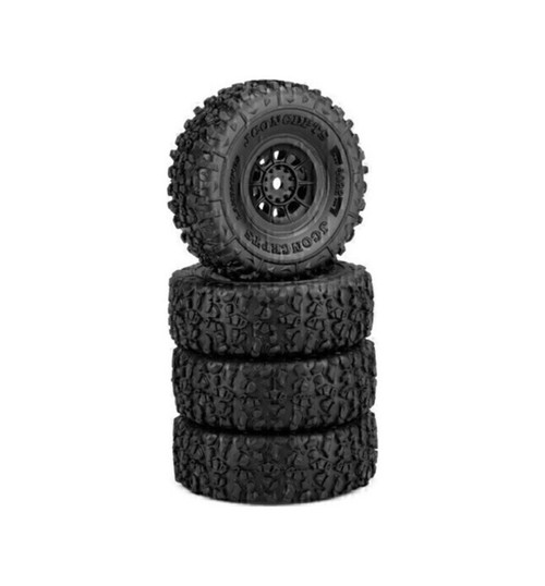 JConcepts Landmines Tire Gold Cmpnd Black3430B Hazardwheel 2 SCX24 JCO4022-3594