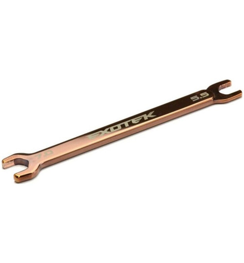 Exotek 5.5 / 7.0mm Nut Wrench, Polished Steel EXO2190