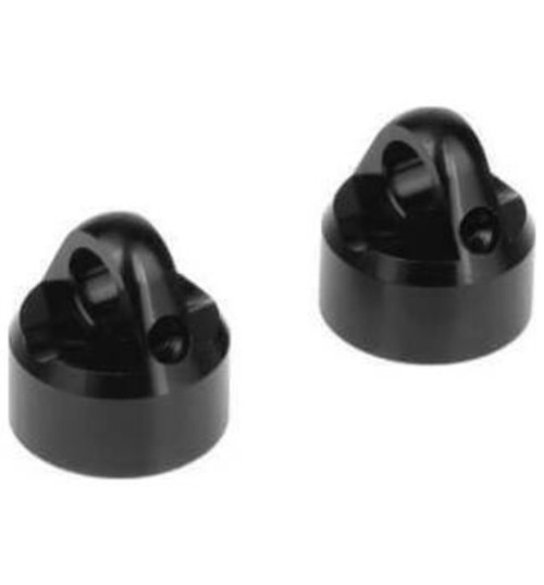 Tekno RC Shock Caps (7075 emulsion black ano 2 pieces) TKR6712A