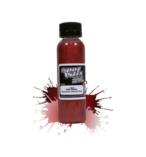 Spaz Stix Red Pearl Airbrush Ready Paint 2oz Bottle SZX16030