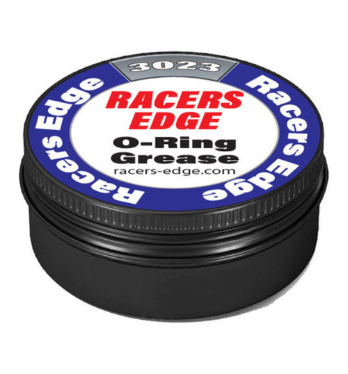 Racers Edge O-Ring Grease 8ml in Black Aluminum Tin W/Screw On Lid RCE3023