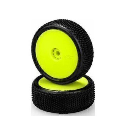 JConcepts Fuzz Bite - Pink Compound Pre-Mounted Yellow Wheels JCO4085-2211