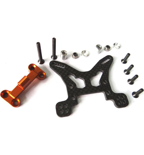 Hot Racing Axial EXO Terra Graphite Front Shock Tower AEX28G03
