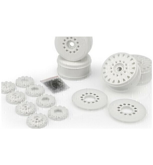 JConcepts Cheetah 83mm speed-run wheels 12 & 17mm hex adapters incl (4) JCO3395W