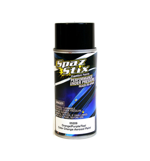 Spaz Stix Color Change Aerosol Paint Orange/Purple/Teal 3.5oz Can SZX05209