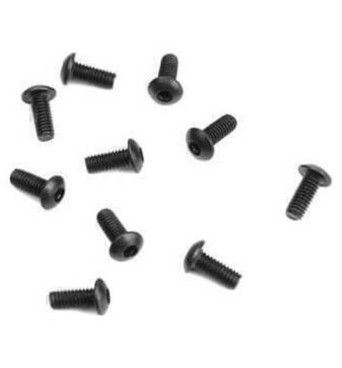 Tekno RC M2.5x6mm Button Head Screws (black 10 pieces) TKR1463