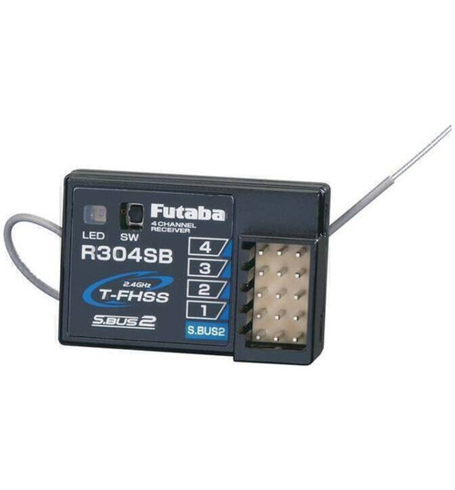 Futaba R304sb 2.4g Tfhss 4ch Telemetry Receiver 4pls 4px 3pv FUT01102179-3