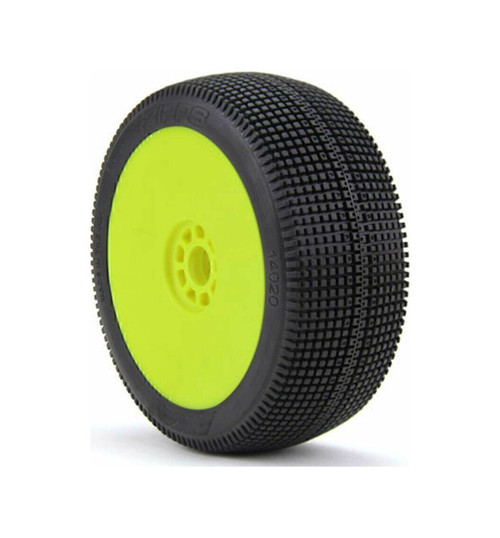 AKA Racing 1/8 Buggy ZIPPS Soft Long Wear EVO Mtd Yel AKA14020XRY