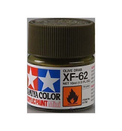 Tamiya Acrylic Mini XF62 Olive Drab TAM81762