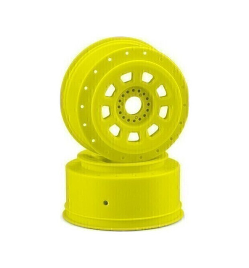 JConcepts 9-Shot 17mm Hex Sct Tire Wheel Yellow for 1/8th Buggy to Dirt JCO3421Y