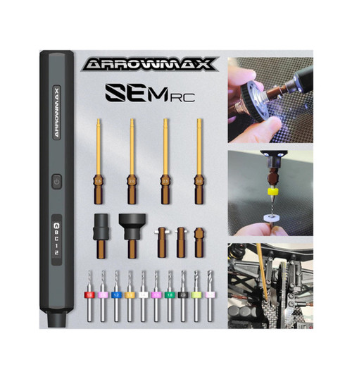 Arrowmax SEM RC Diff Checker & Electric Screwdriver - Black  AM199207B
