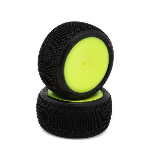 JConcepts 3dp 2.2 Pre-Mounted Rear Buggy Carpet Tires (Yellow) (2) JCO4169-201021